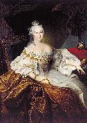 Christoph Nathe Portrait of Elizabeth of Russia France oil painting artist